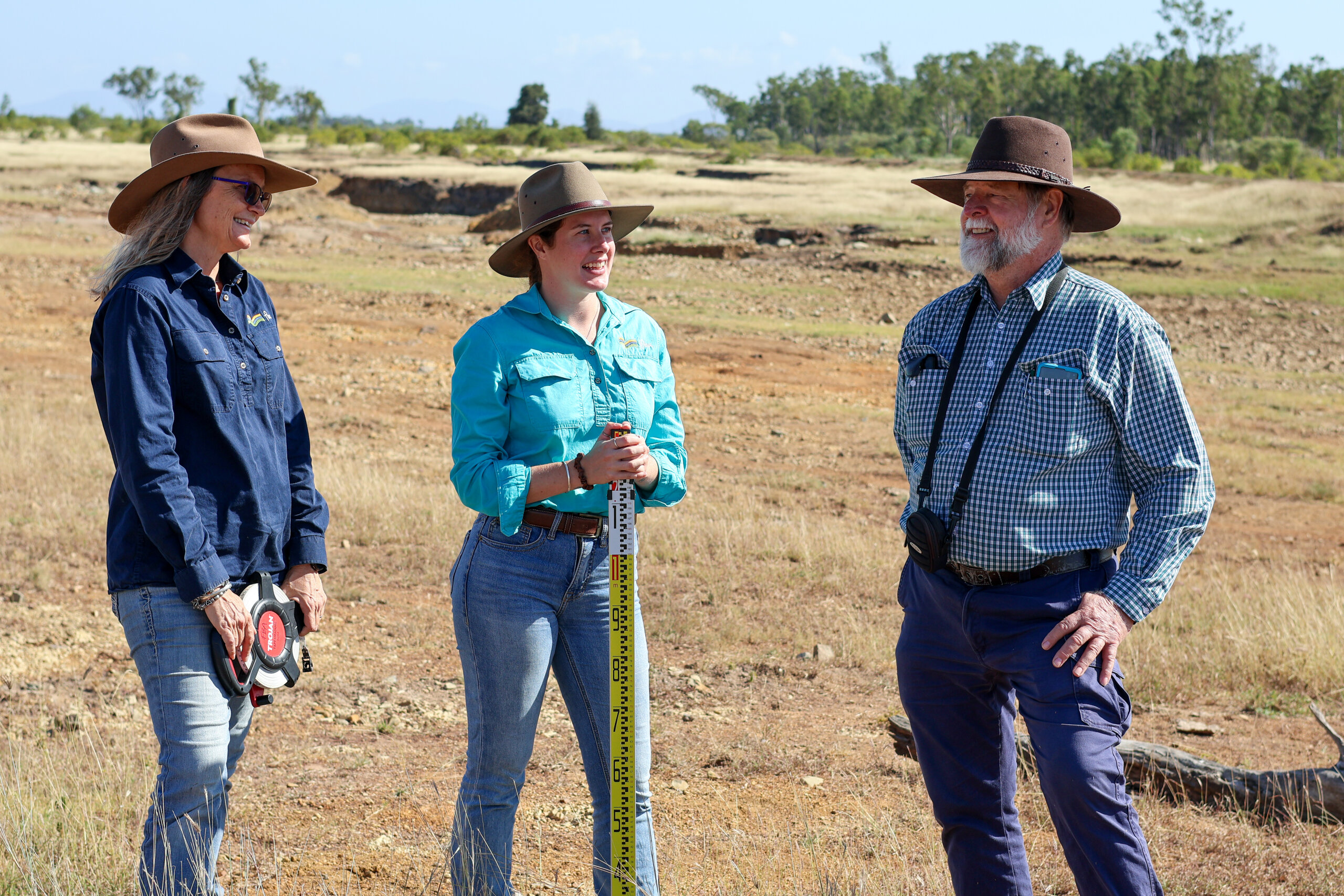 FBA Waterway Coordinator Jodee Forbes, FBA Project Officer Mia Bliss and Soil Conservation Adviser John Day.