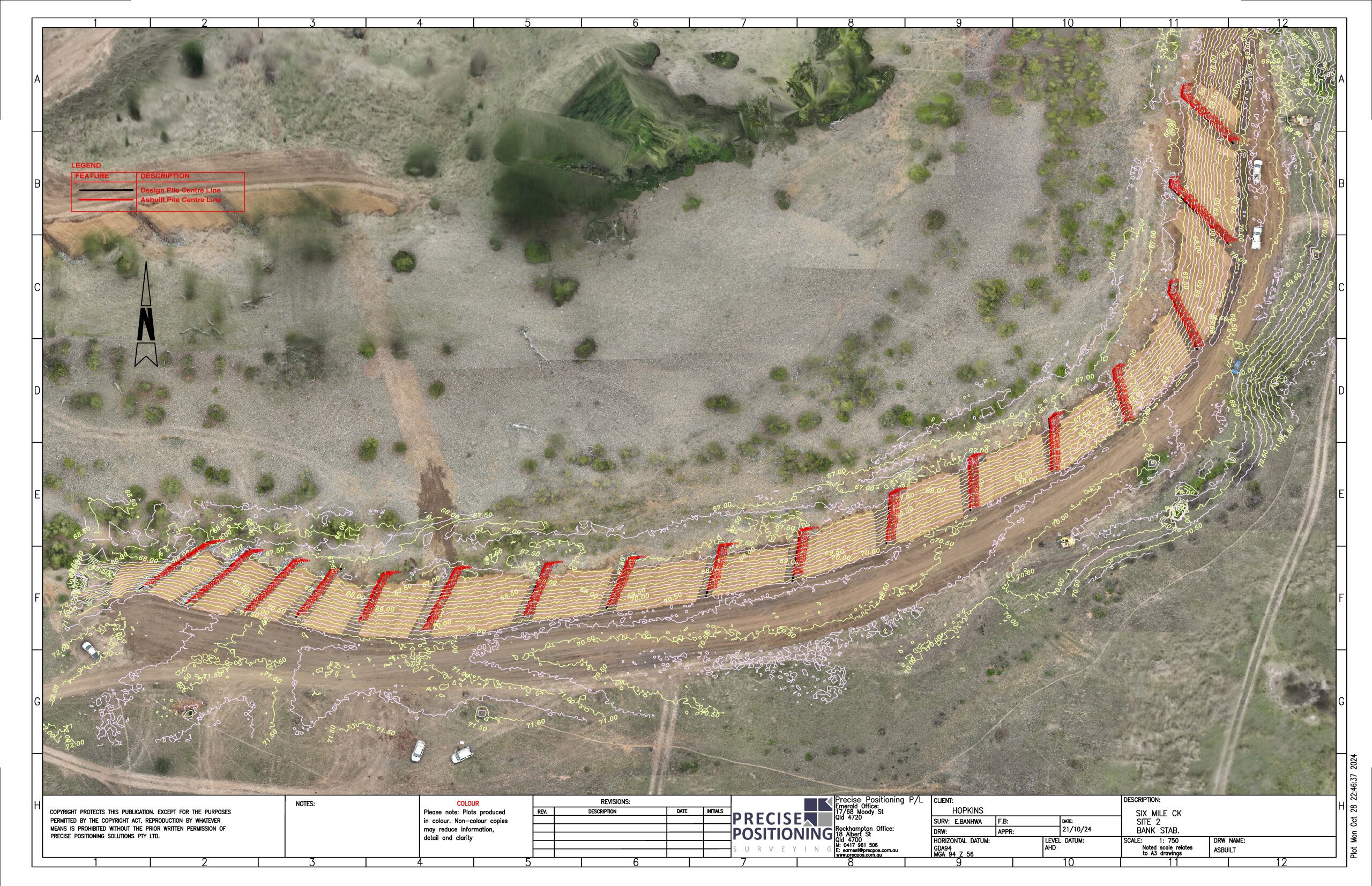 Site plan for Six Mile Creek